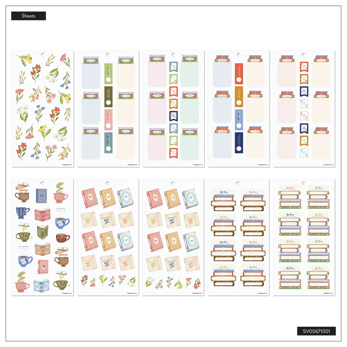 Cozy Reading - Value Pack Stickers