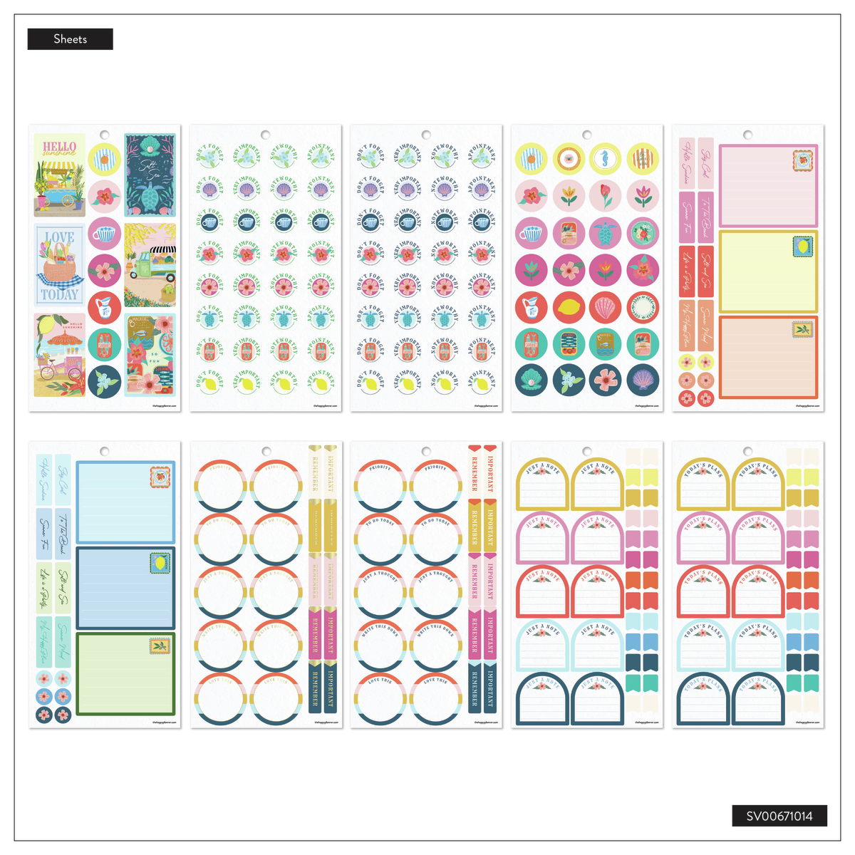 Summer Fun - Value Pack Stickers