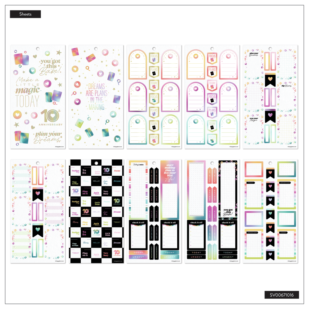 10 Years of Happy - Value Pack Sticker Book