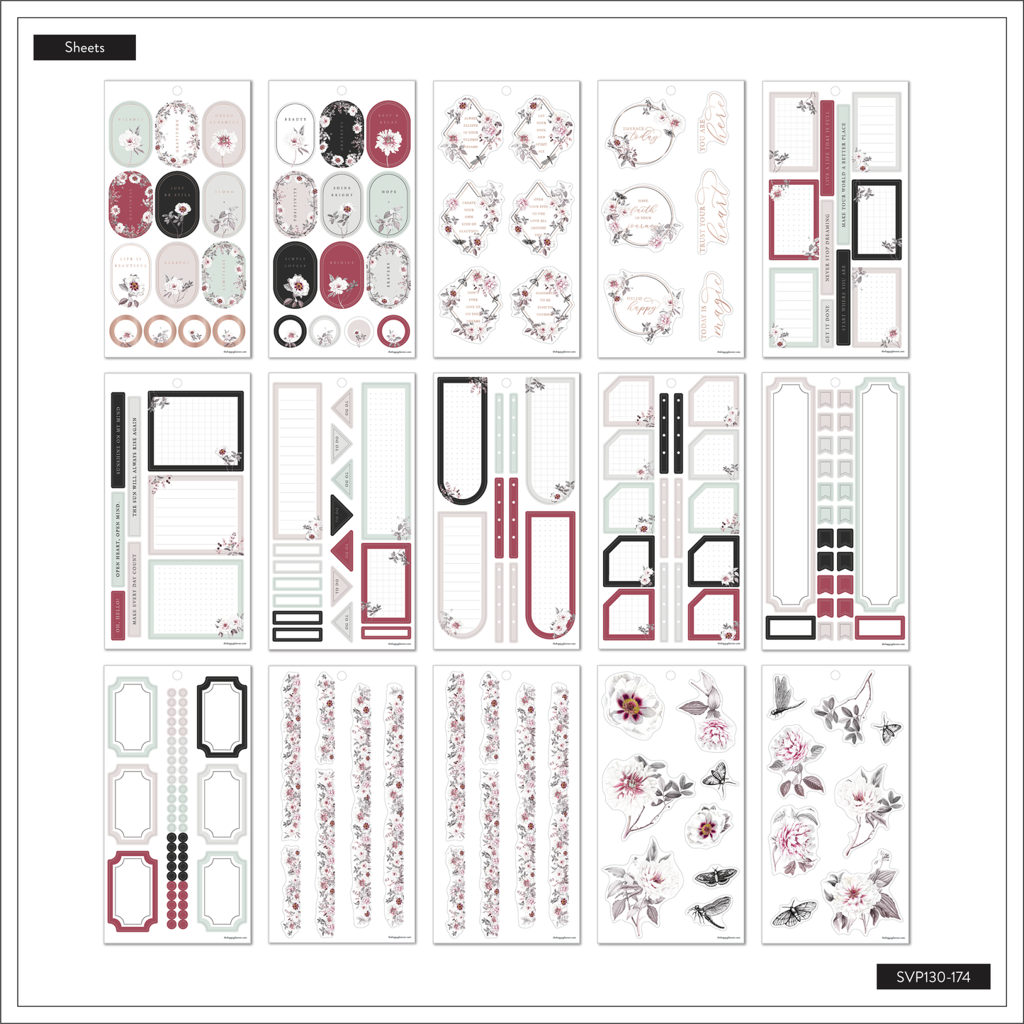 Value Pack Stickers - La Fleur