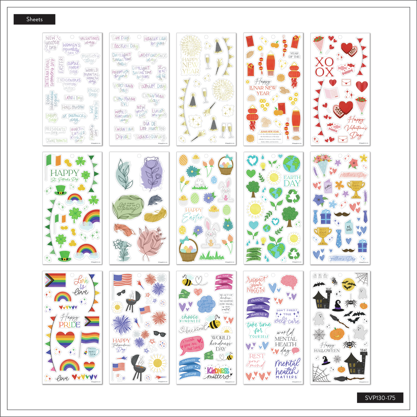 Value Pack Stickers - Essential Holidays