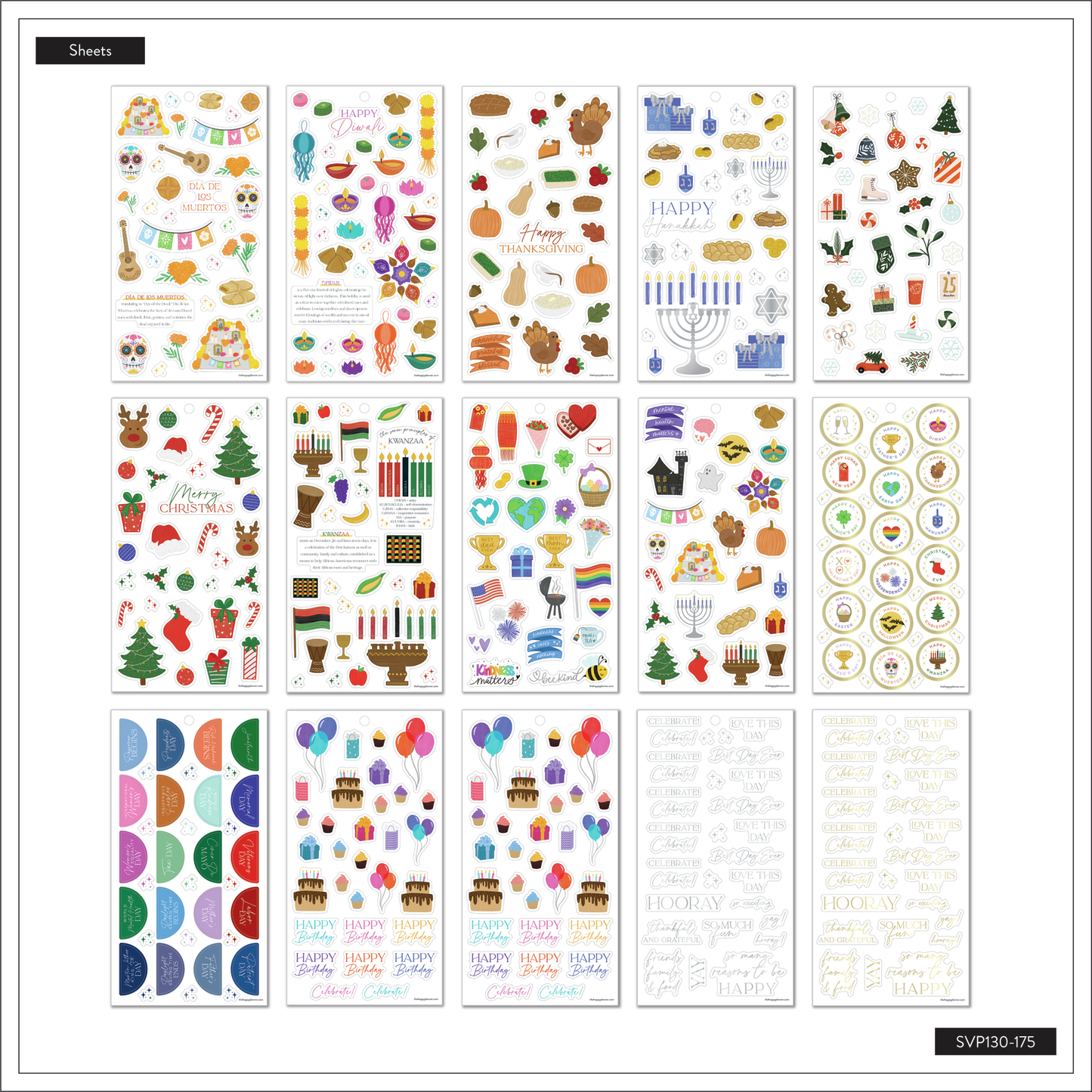 Value Pack Stickers - Essential Holidays