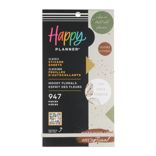 Moody Florals - Value Pack Stickers