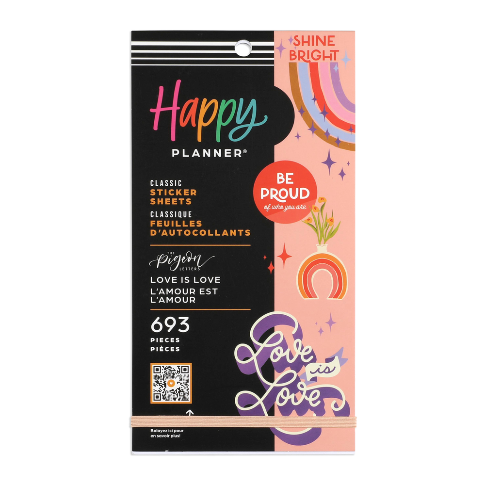 Love is Love Happy Planner x The Pigeon Letters - Value Pack Stickers