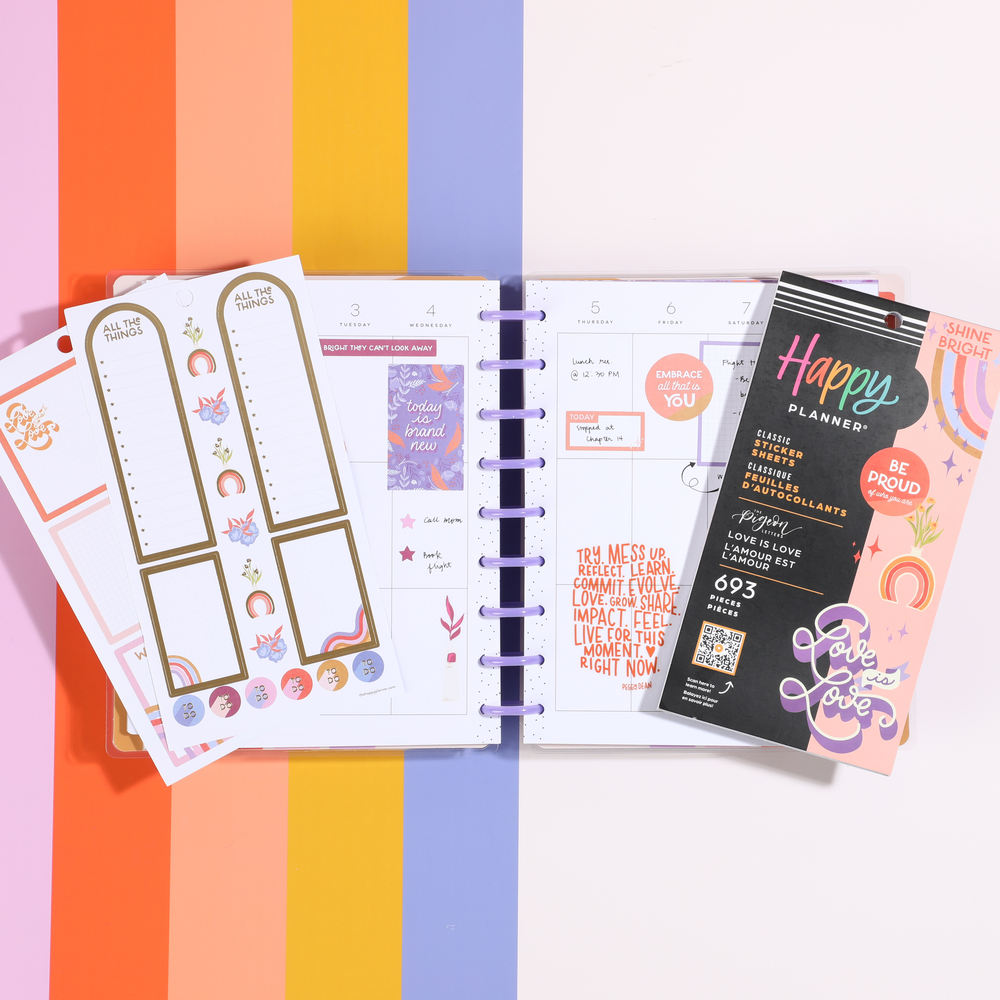 Love is Love Happy Planner x The Pigeon Letters - Value Pack Stickers