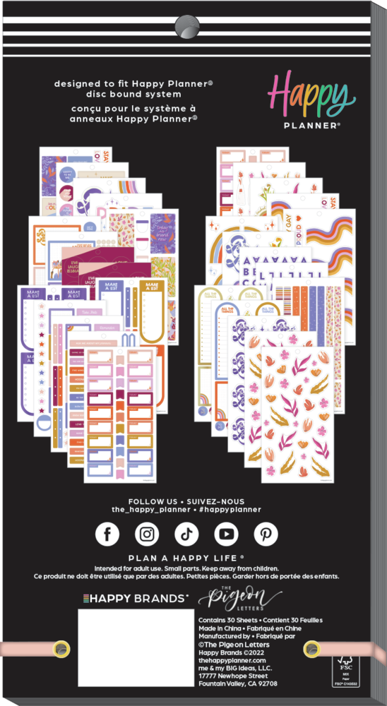 Love is Love Happy Planner x The Pigeon Letters - Value Pack Stickers