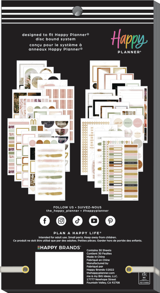 Moody Florals - Value Pack Stickers - Big