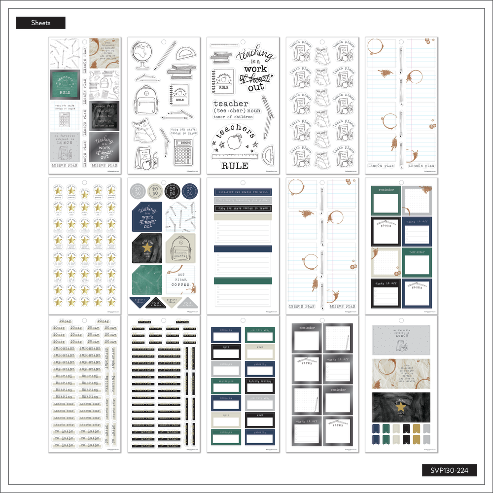 Here We Go Again Teacher - Value Pack Stickers - Big