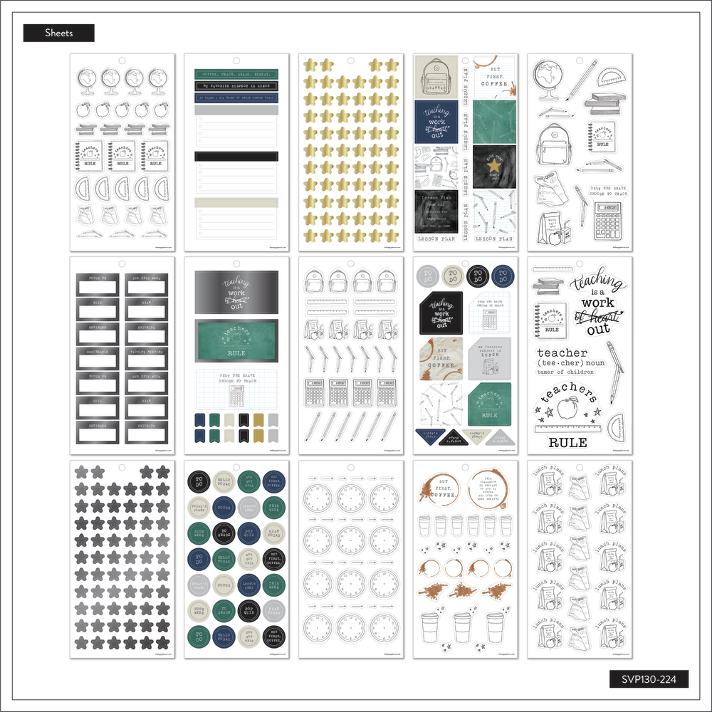 Here We Go Again Teacher - Value Pack Stickers - Big