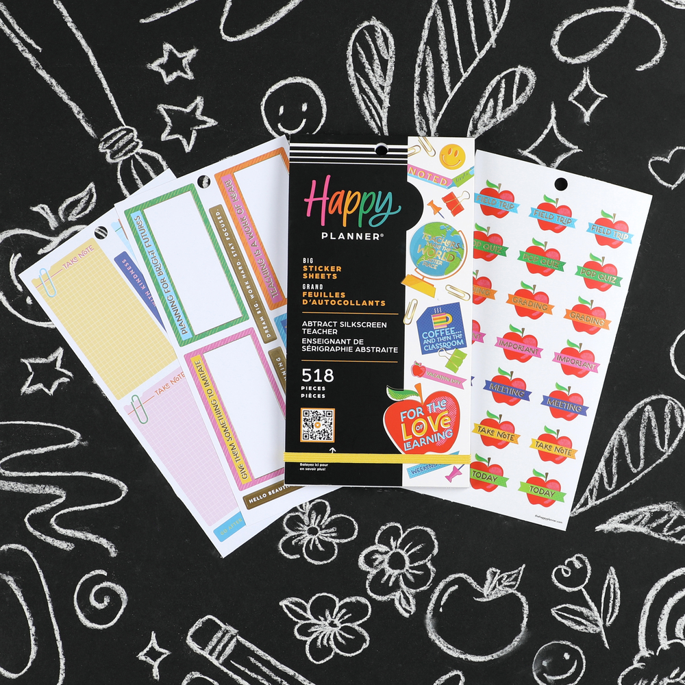 Abstract Silkscreen Teacher - Value Pack Stickers - Big