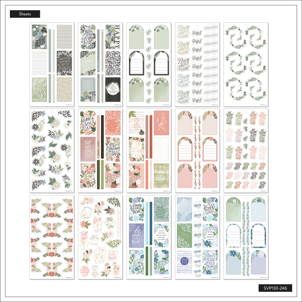 Floral Color Story - Value Pack Stickers