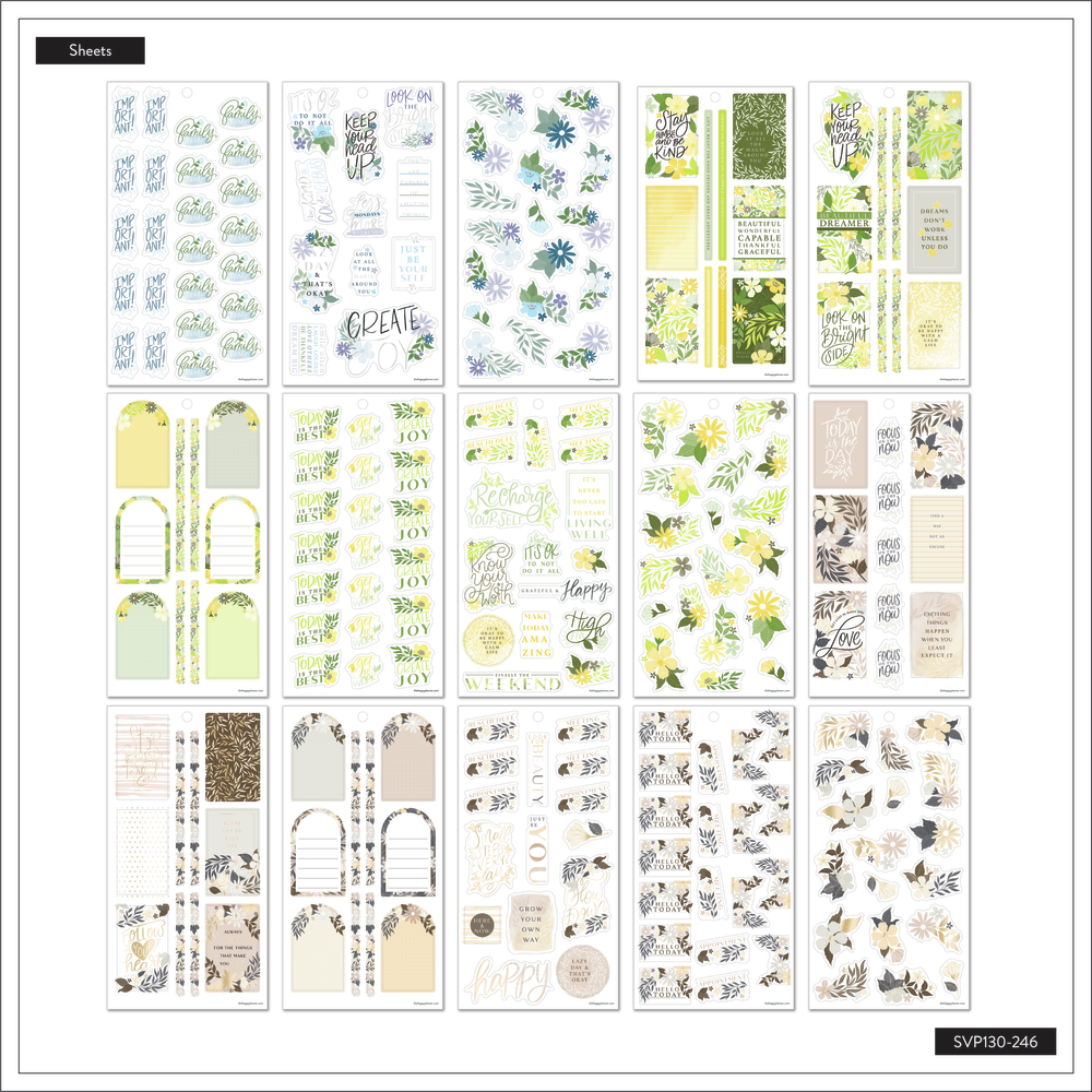 Floral Color Story - Value Pack Stickers