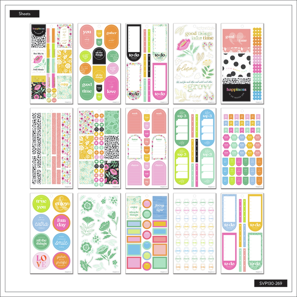 Tiny Florals - Value Pack Stickers