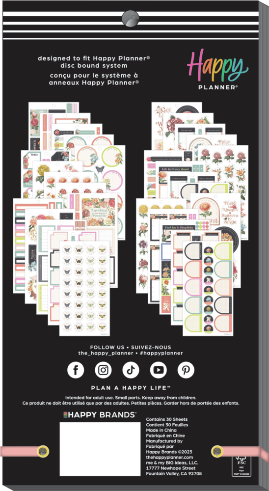 Gathered Flowers - Value Pack Stickers