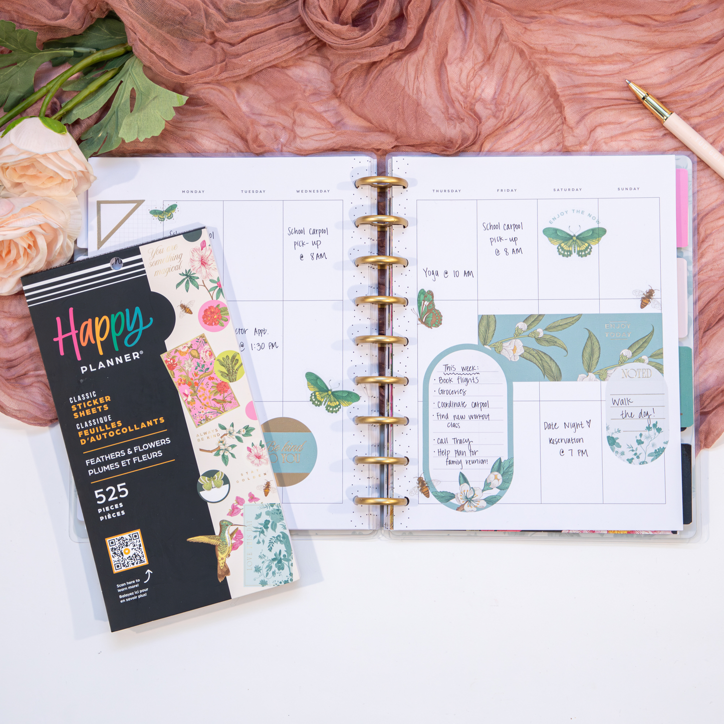 Feathers & Flowers - Value Pack Stickers