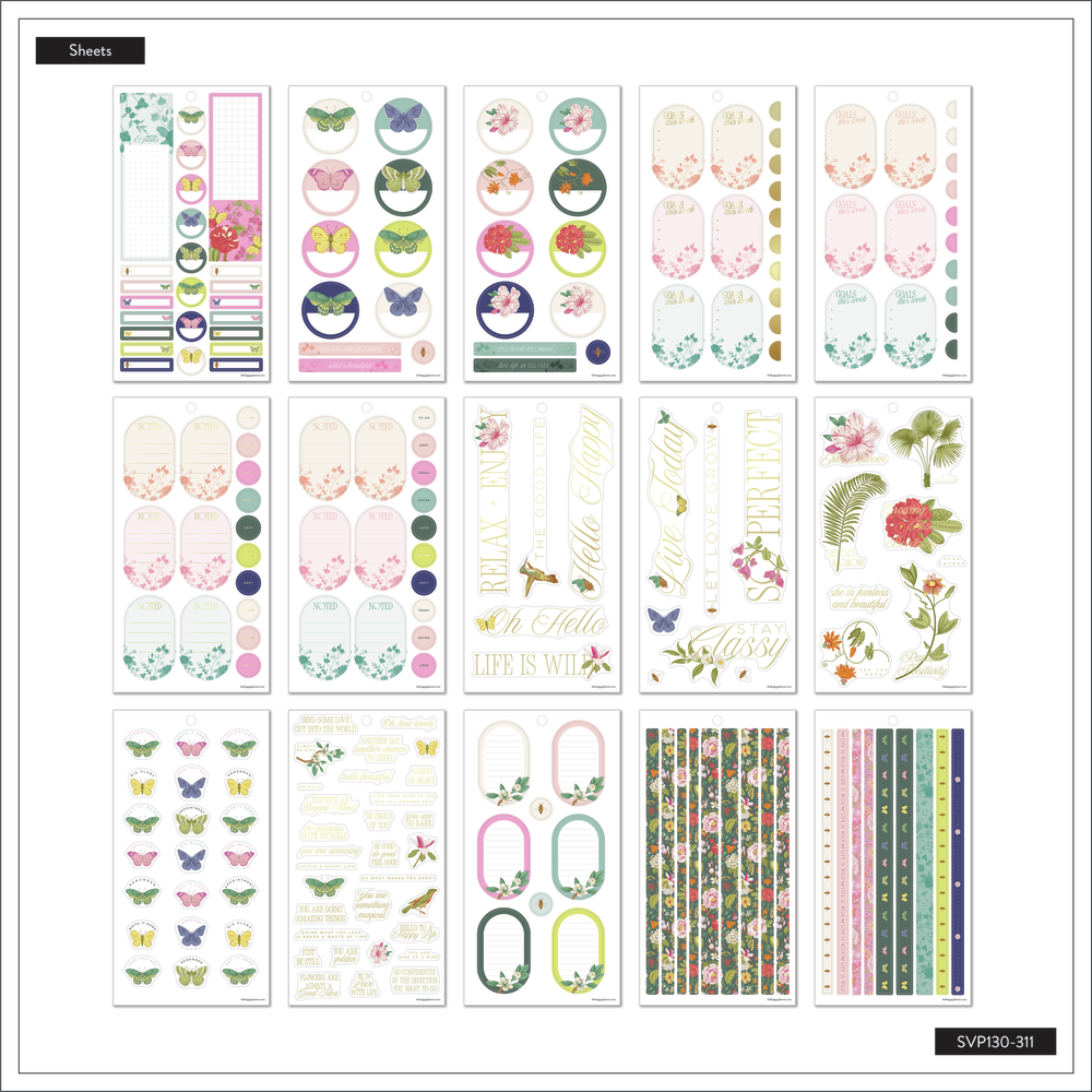 Feathers & Flowers - Value Pack Stickers