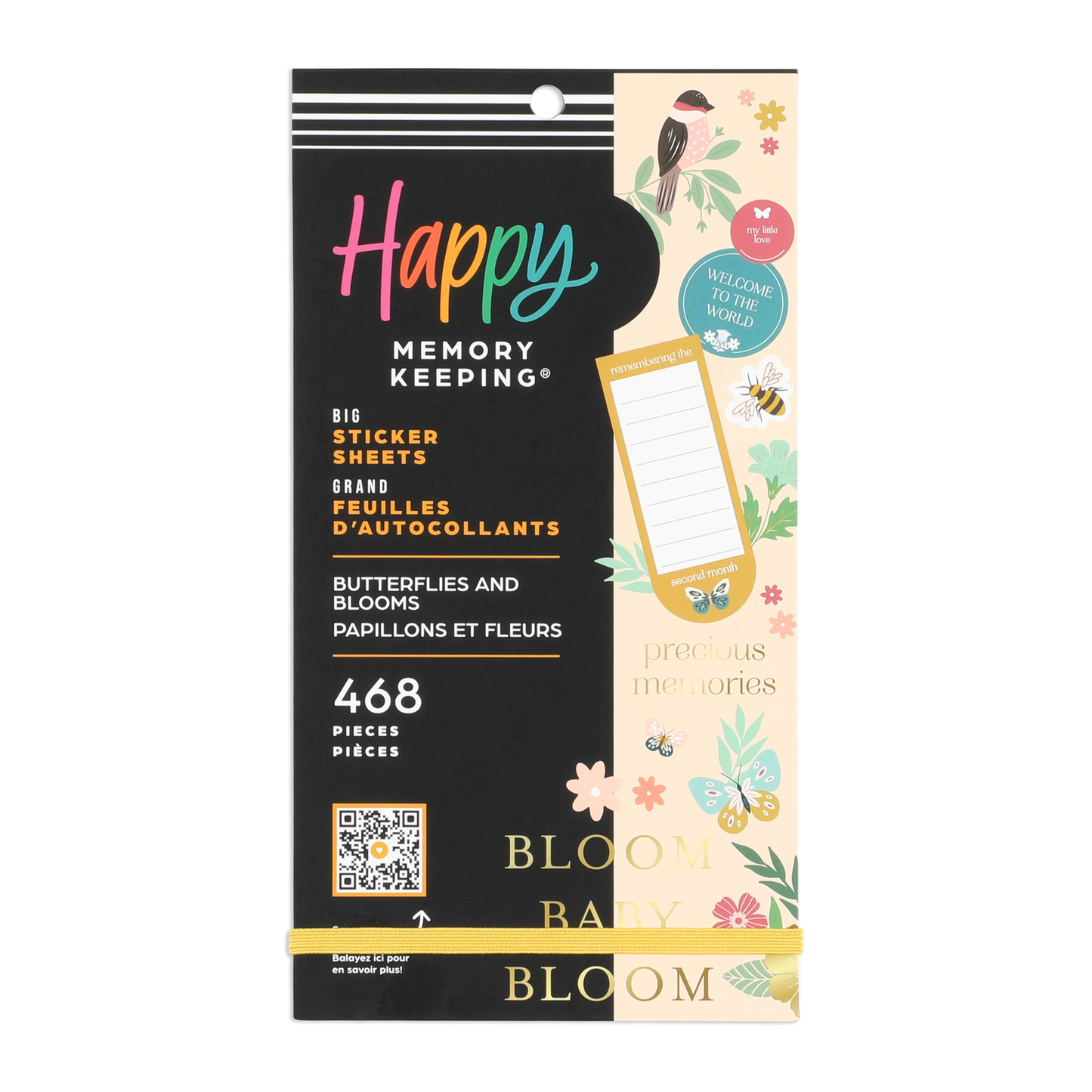 Butterflies and Blooms Baby - Value Pack Stickers - Big
