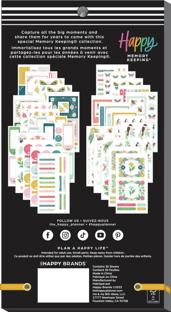 Butterflies and Blooms Baby - Value Pack Stickers - Big