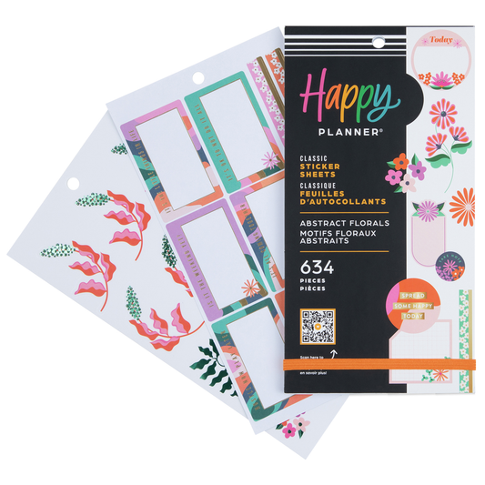 Abstract Florals - Value Pack Stickers