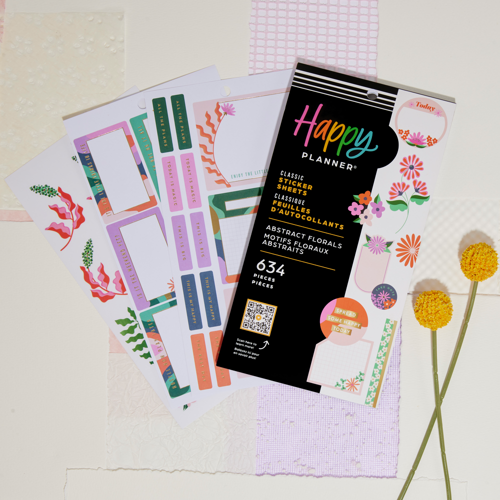 Abstract Florals - Value Pack Stickers