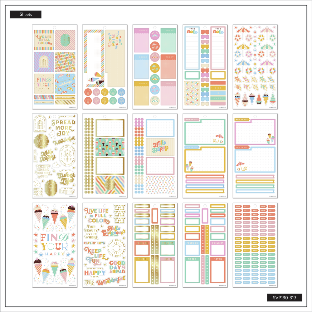 Boardwalk Ice Cream - Value Pack Stickers