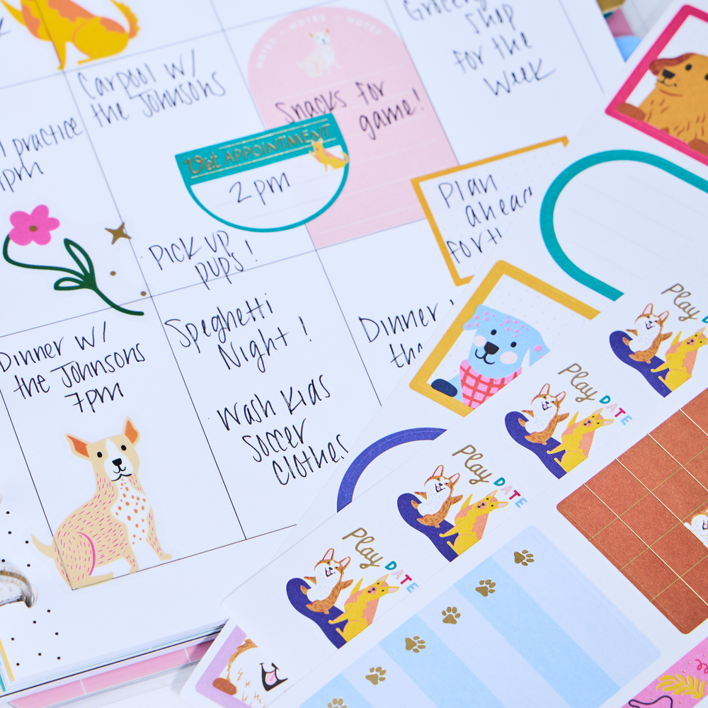 Playful Pups - Value Pack Stickers
