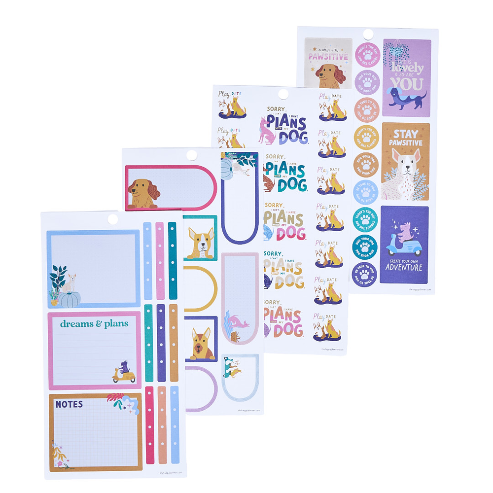 Playful Pups - Value Pack Stickers