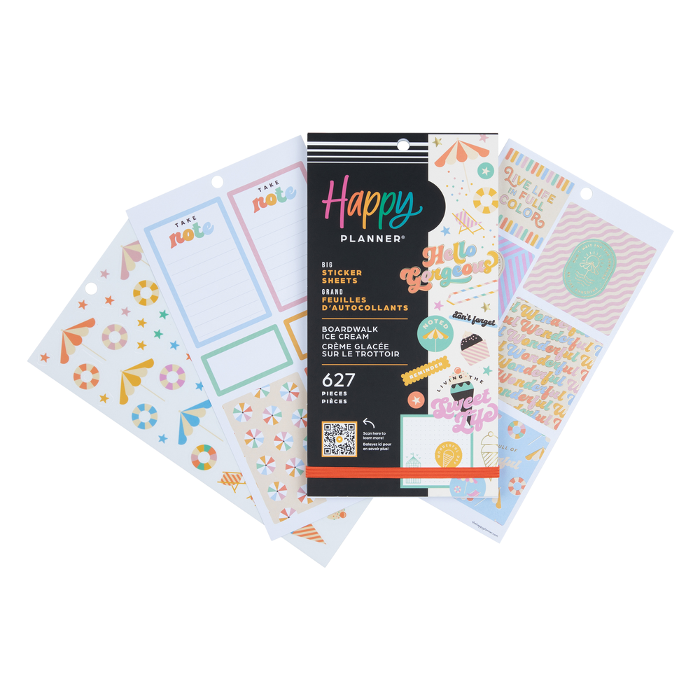 Boardwalk Ice Cream - Value Pack Stickers - Big