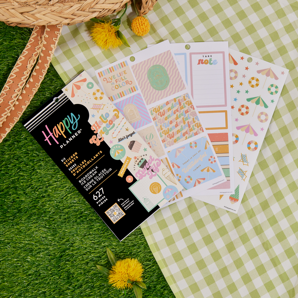 Boardwalk Ice Cream - Value Pack Stickers - Big