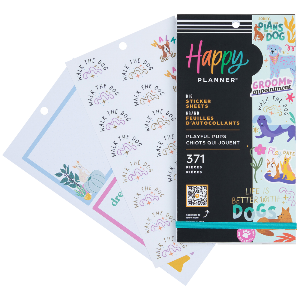 Playful Pups - Value Pack Stickers - Big