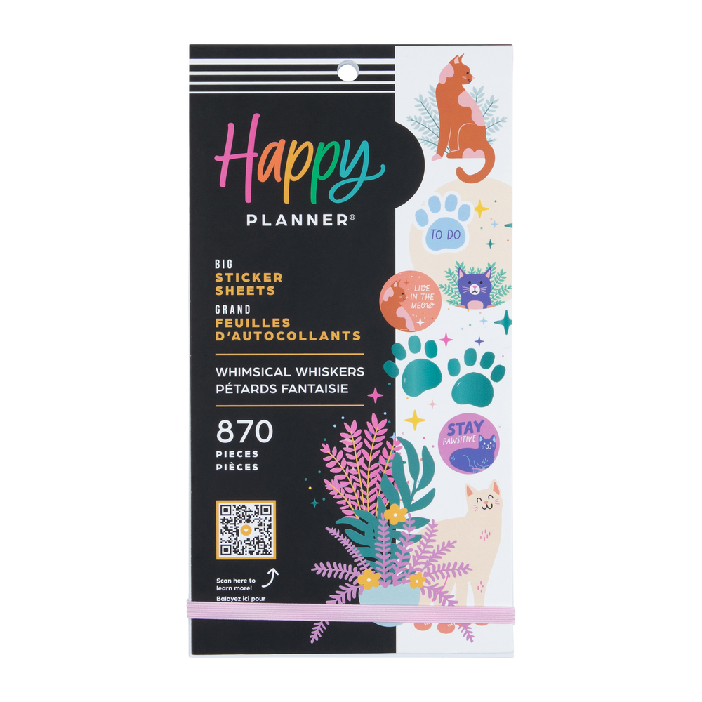 Whimsical Whiskers - Value Pack Stickers - Big