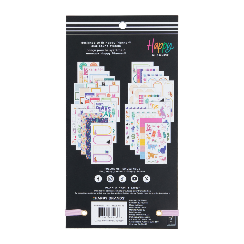 Whimsical Whiskers - Value Pack Stickers - Big