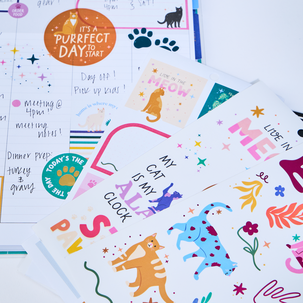 Whimsical Whiskers - Value Pack Stickers - Big
