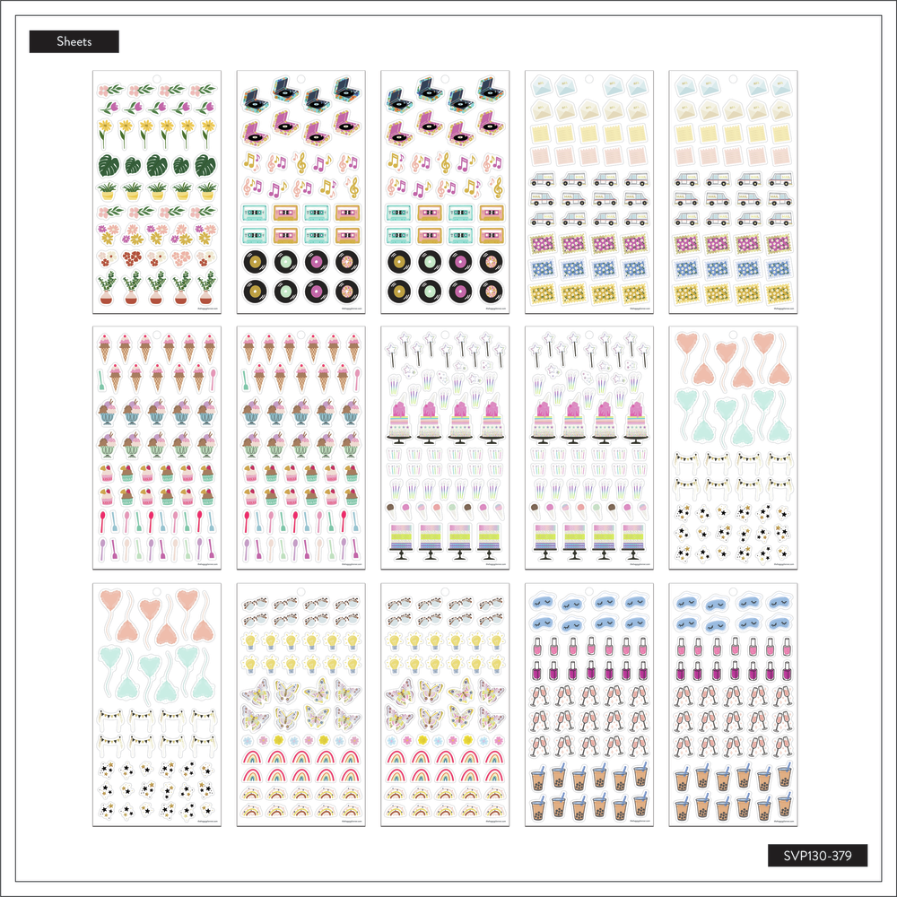 Whimsical Whiskers - Value Pack Stickers - Big