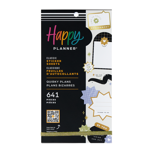 Quirky Plans Student - Value Pack Stickers