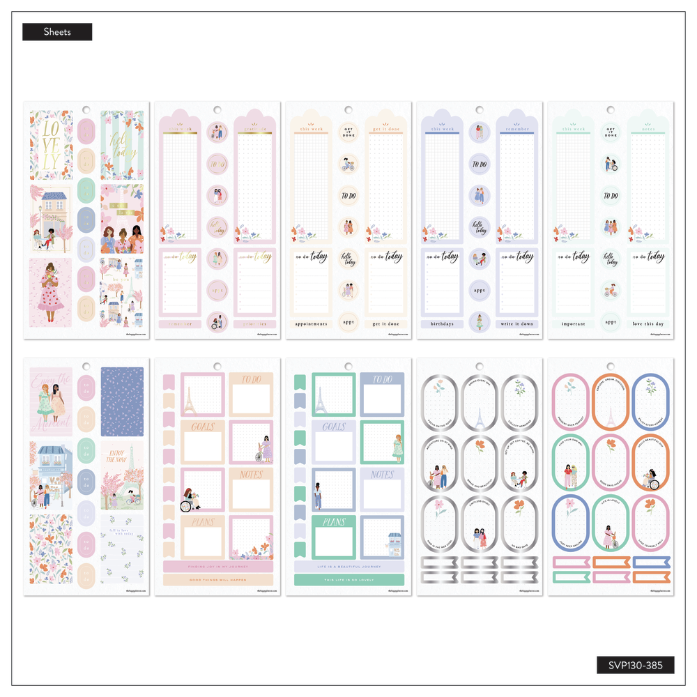 Happy In Paris - Value Pack Stickers