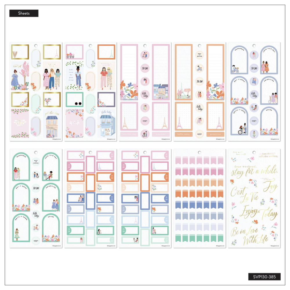Happy In Paris - Value Pack Stickers