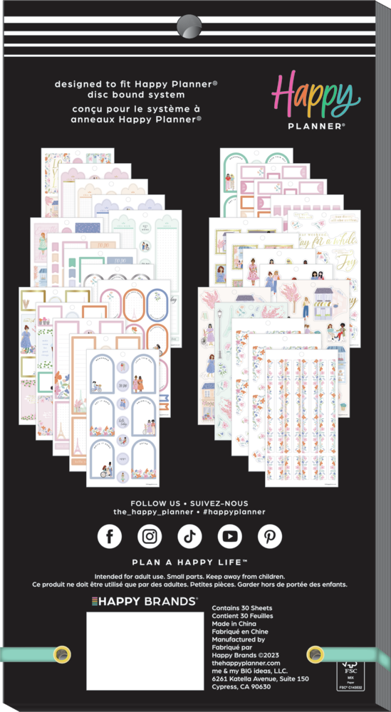 Happy In Paris - Value Pack Stickers