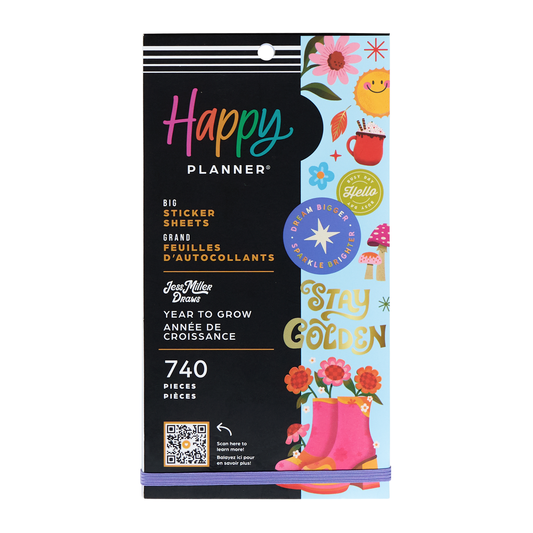 Jess Miller Draws x Happy Planner Seasonal Teacher - Value Pack Stickers - Big