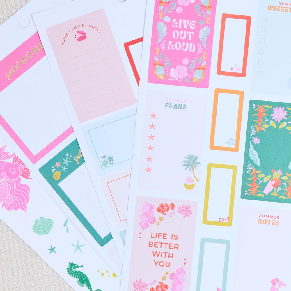 Tropical Florals - Value Pack Stickers