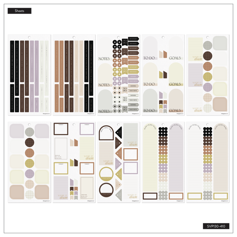 Neutral Chic - Value Pack Stickers