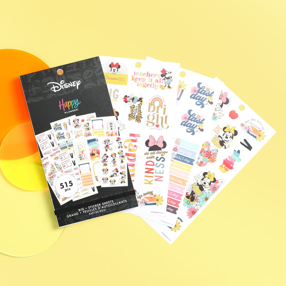 Disney Sunny Minnie Teacher - Value Pack Stickers - Big