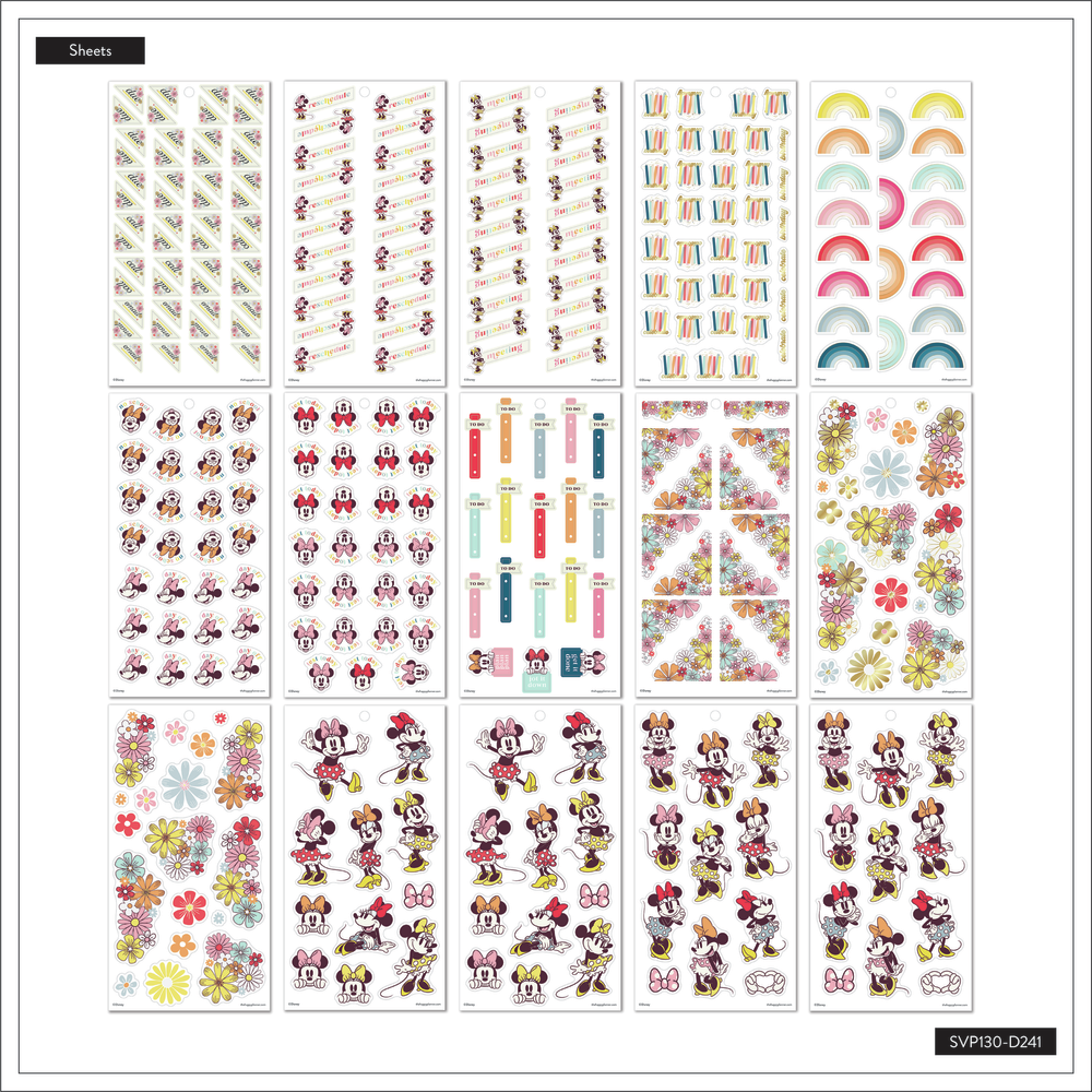 Disney Sunny Minnie Teacher - Value Pack Stickers - Big