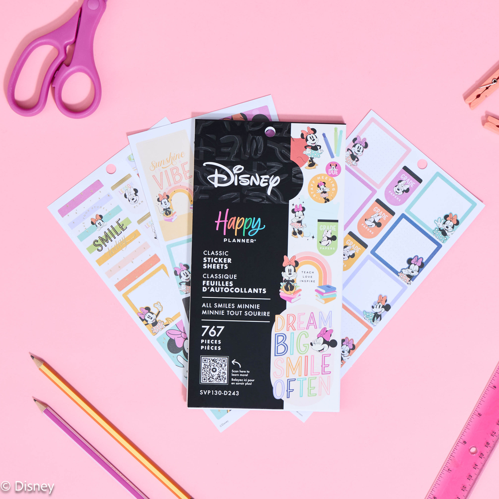 Disney Minnie Mouse All Smiles Teacher - Value Pack Stickers