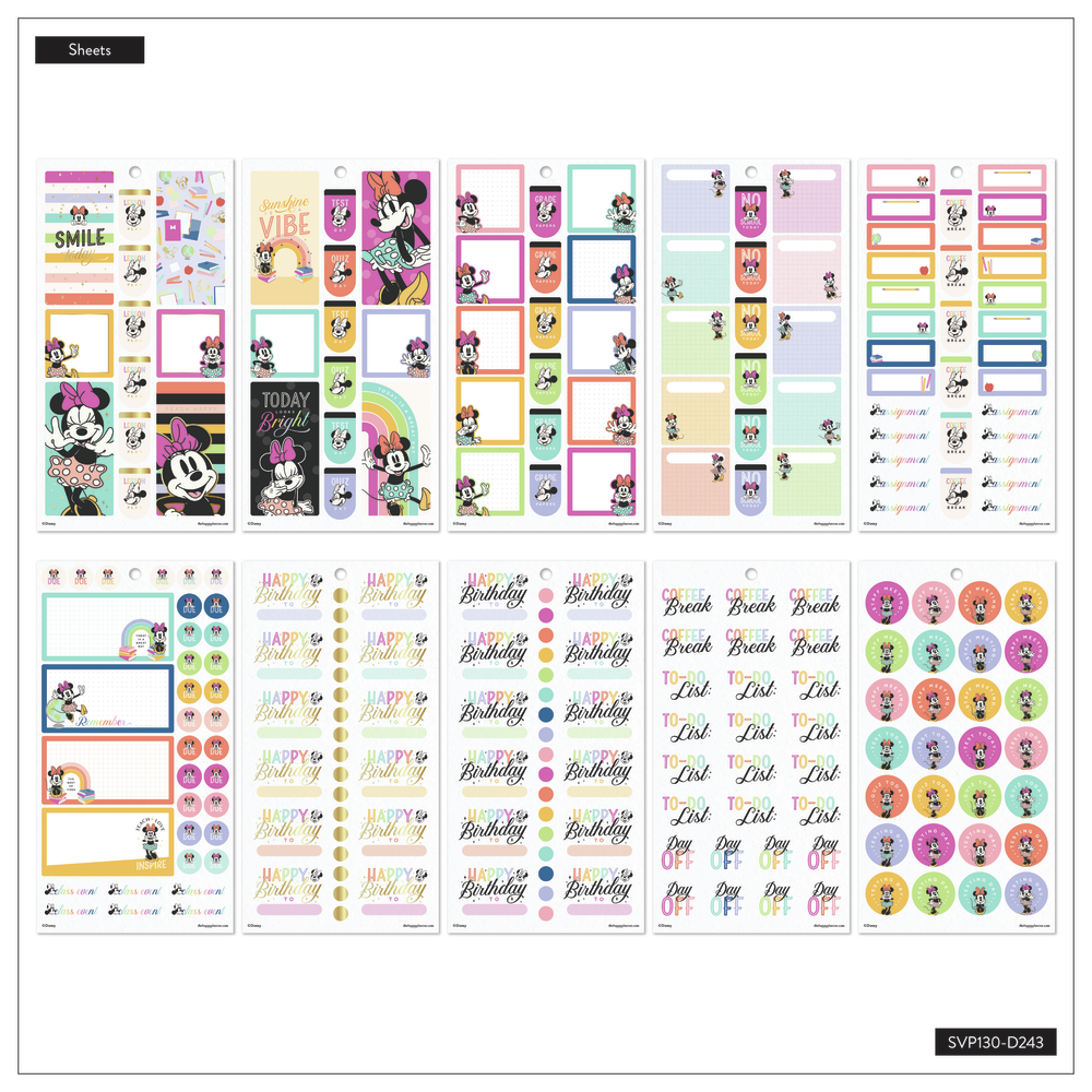 Disney Minnie Mouse All Smiles Teacher - Value Pack Stickers