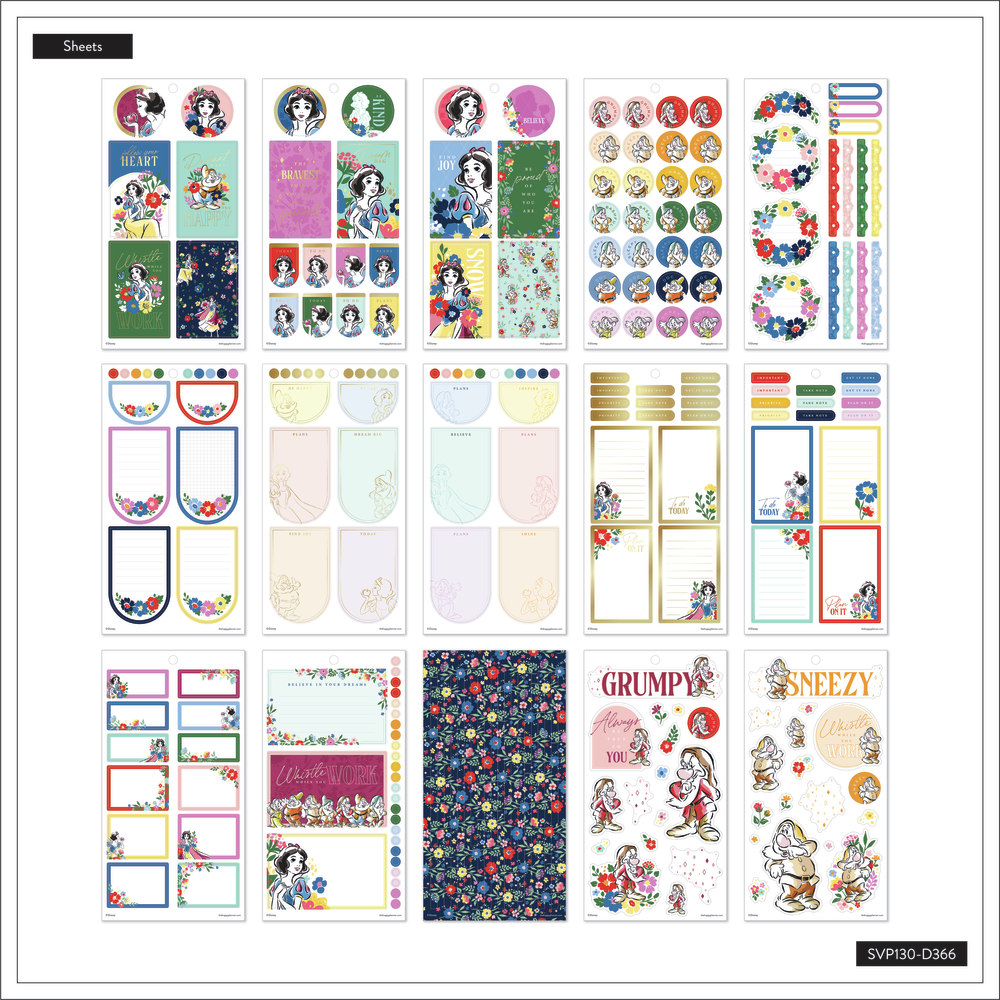 Disney Snow White - Value Pack Stickers - Big