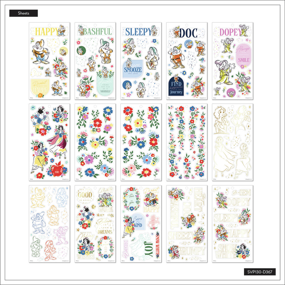 Disney Snow White - Value Pack Stickers