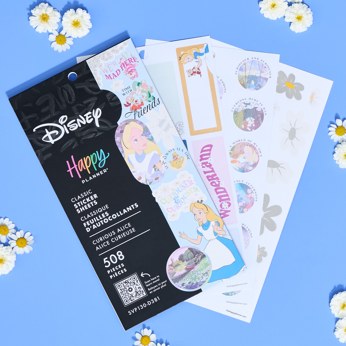 Disney Alice in Wonderland Curious - Value Pack Stickers