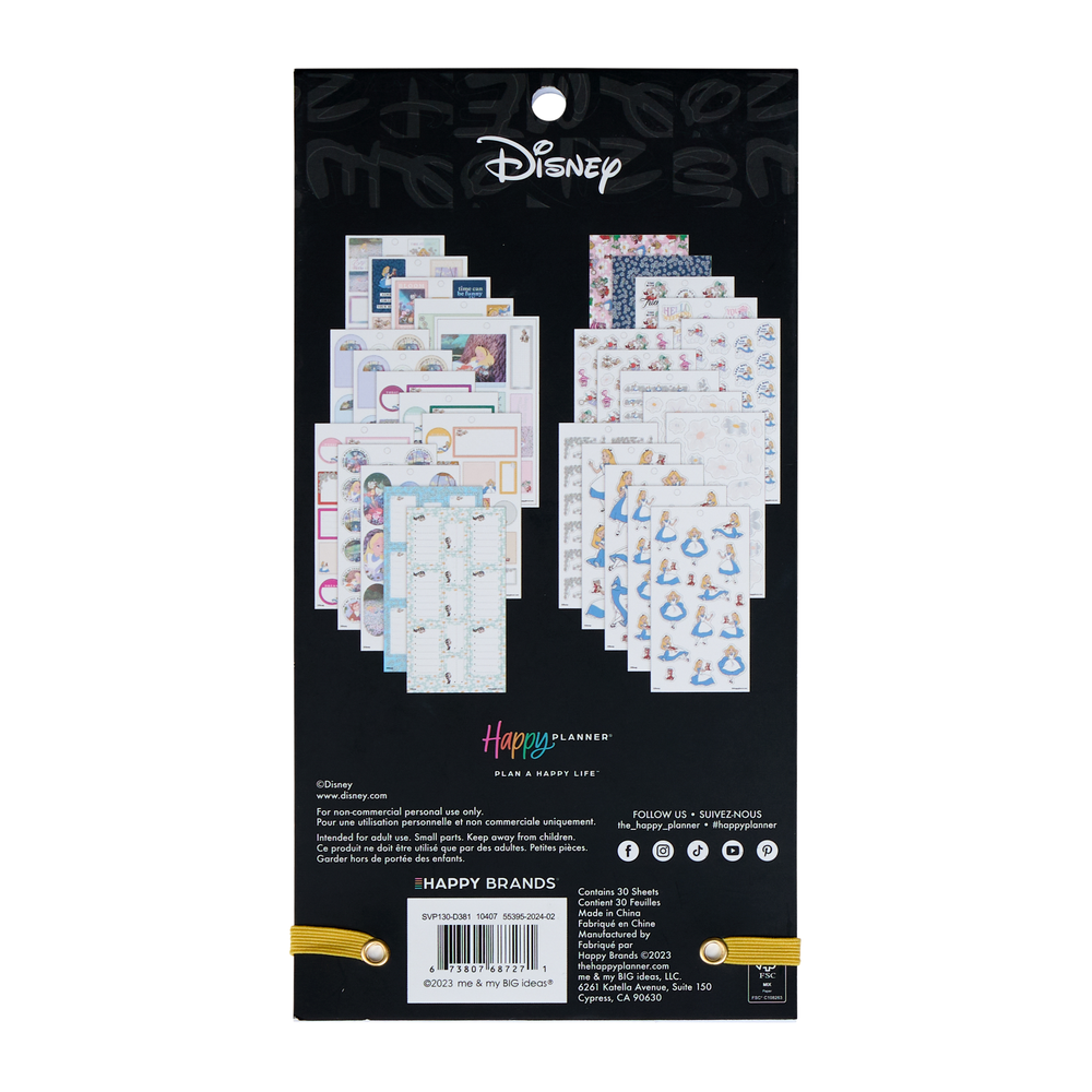 Disney Alice in Wonderland Curious - Value Pack Stickers
