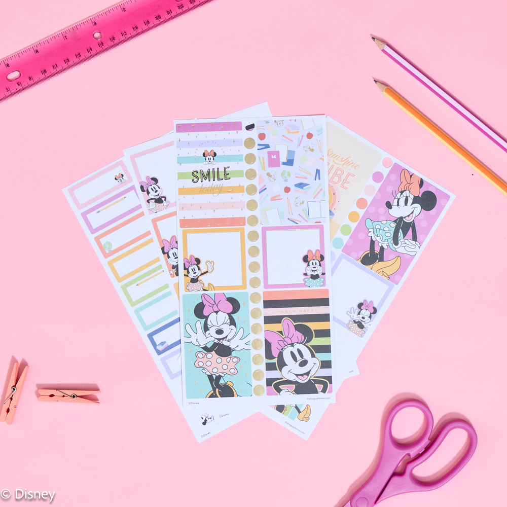Disney Minnie Mouse All Smiles Teacher - Value Pack Stickers - Big